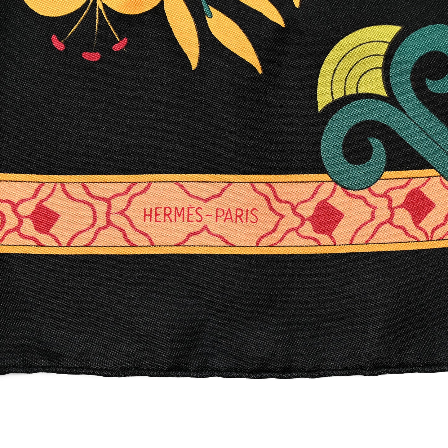 Silk Les Printemps de Thera Scarf 90 Black