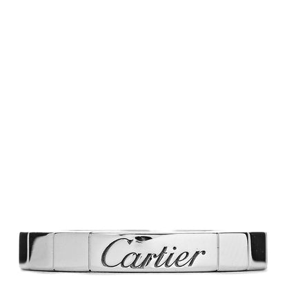 Cartier 18K White Gold Lanieres Ring 45 3.25 1 of 4