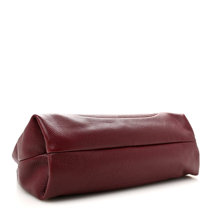 Gucci Grained Calfskin Softbit Maxi Shoulder Bag Rosso Ancora 5 of 10