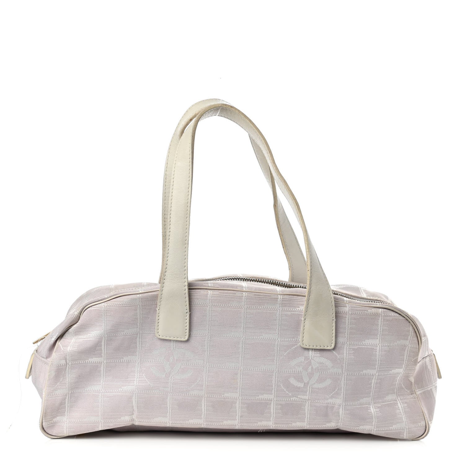 Chanel Nylon Travel Bowler White 1 of 16