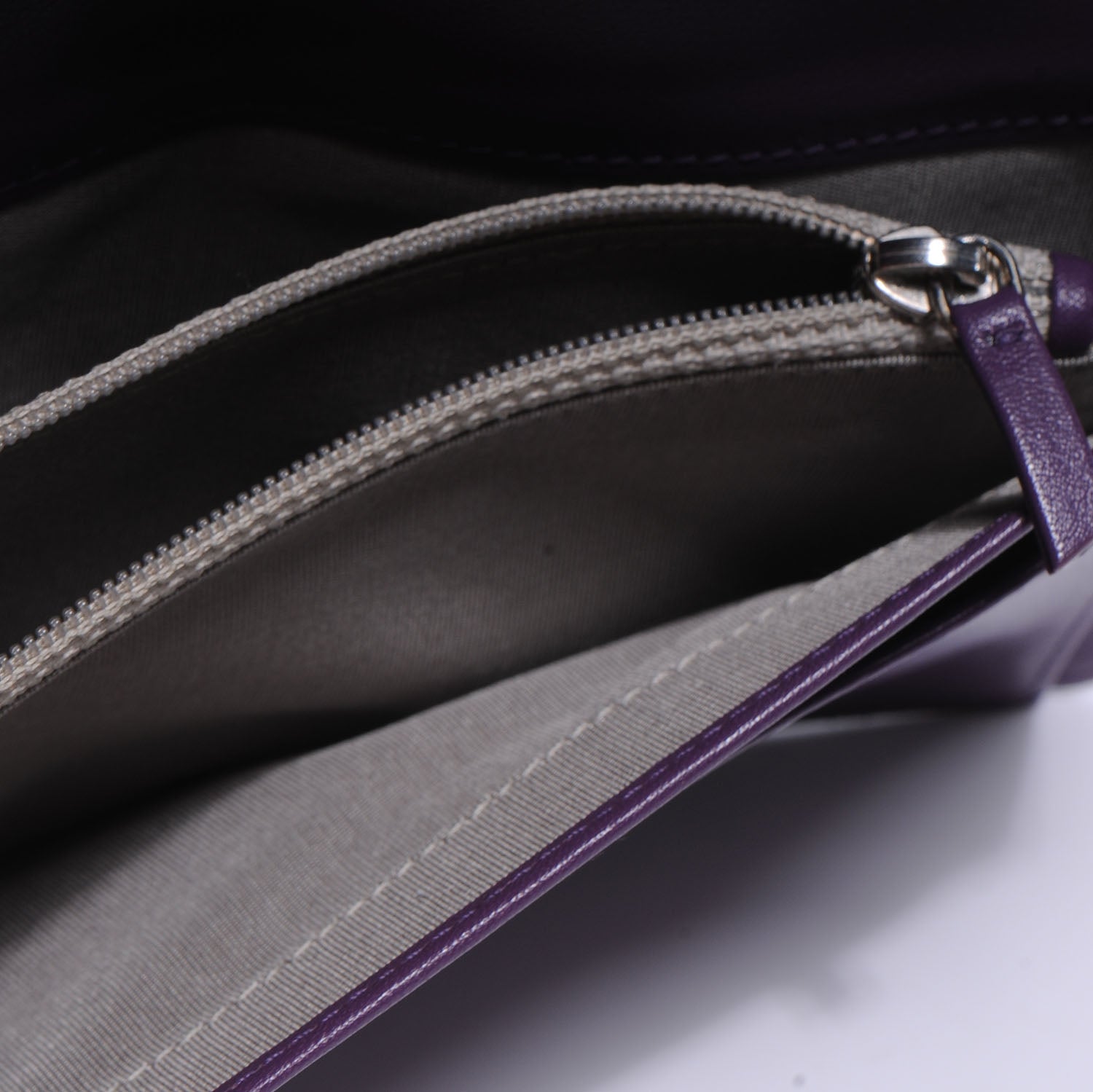 Chanel Patent Quilted Yen Wallet Purple 6 of 8