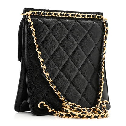 Chanel Caviar Quilted Multi Chain Backpack Black 3 of 10