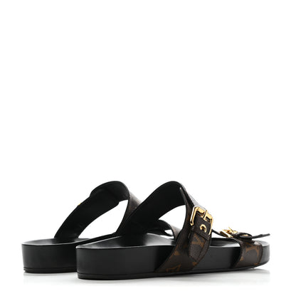 Louis Vuitton Monogram Bom Dia Mule Sandals 42 Black 4 of 13