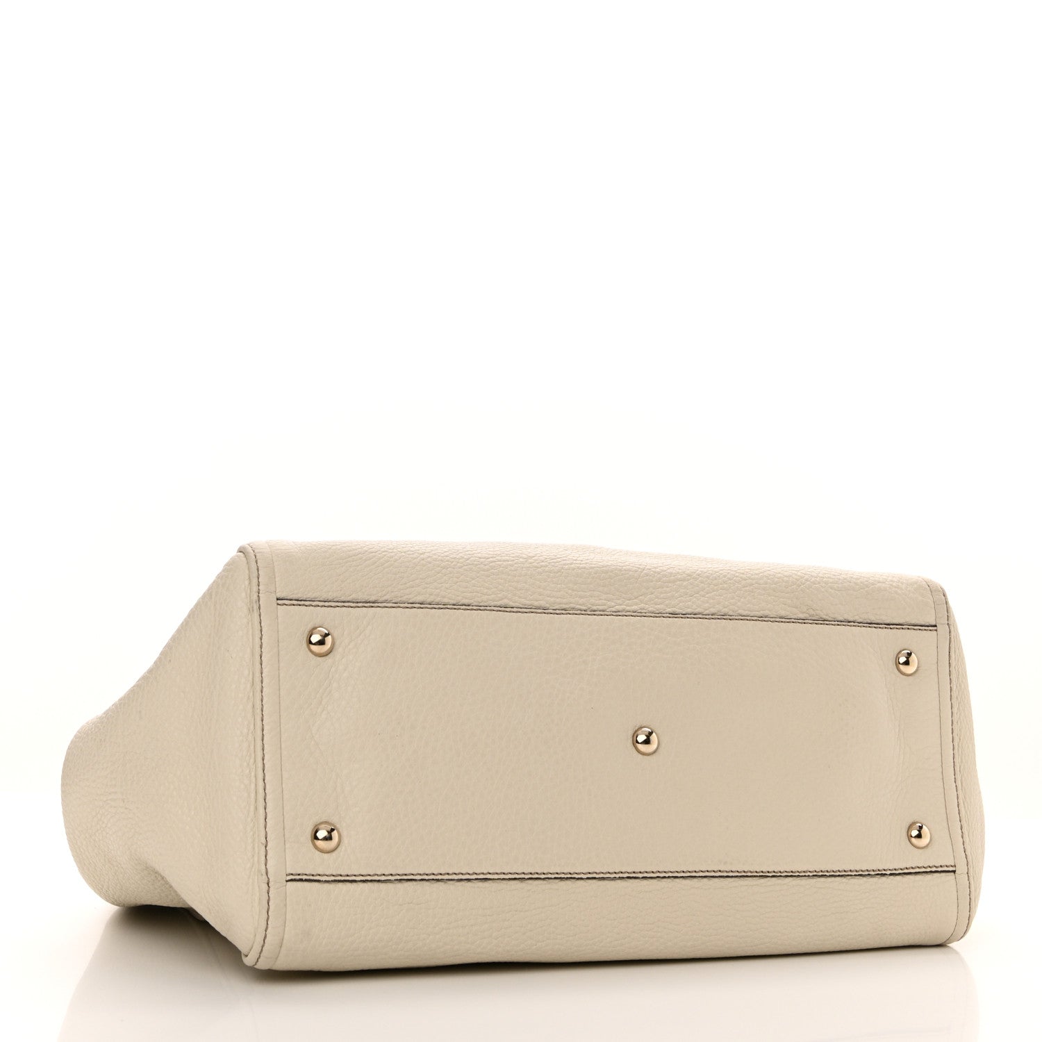 Gucci Pebbled Calfskin Medium Soho Shoulder Bag Off White 4 of 10