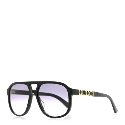 Gucci Acetate Square Frame GG1188S Sunglasses Black 1 of 8