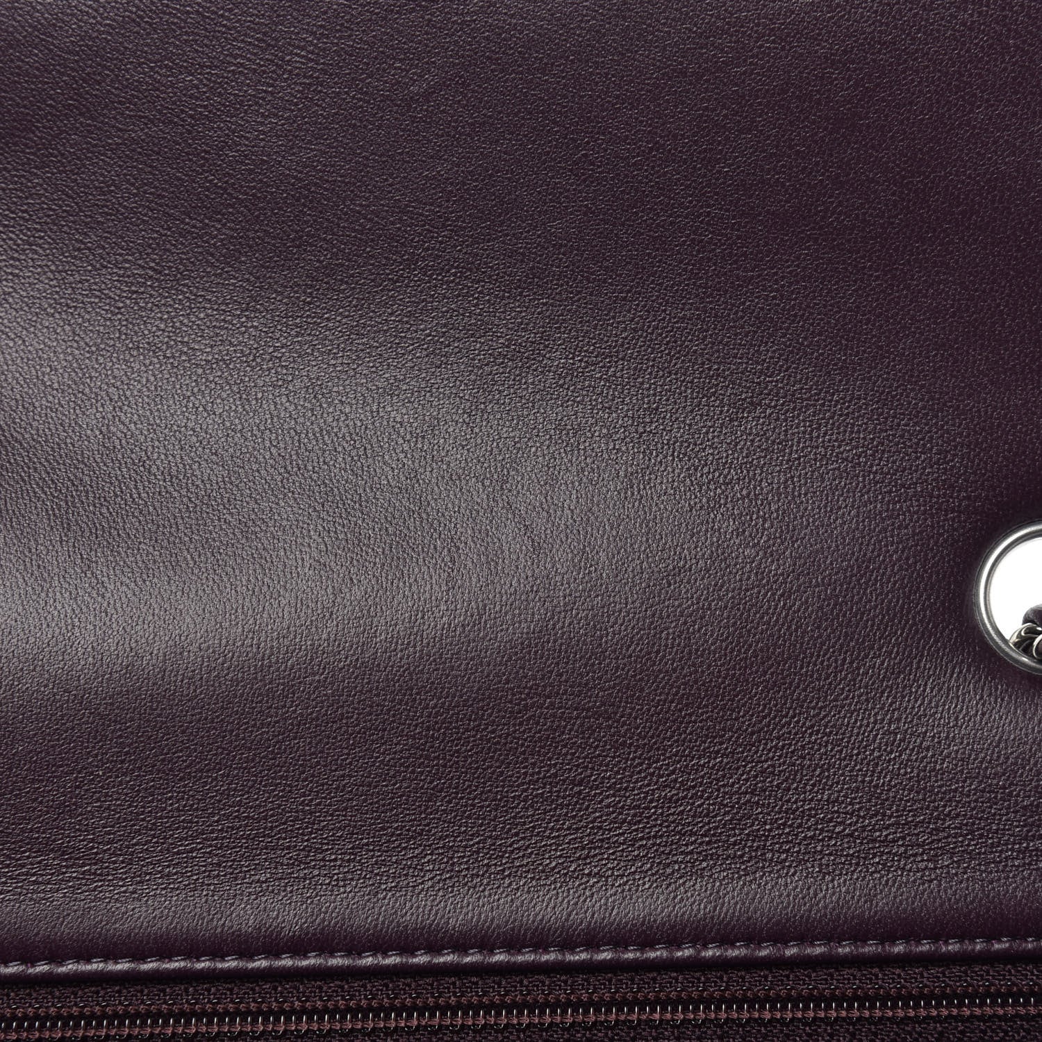 Chanel Lambskin Quilted Mini Rectangular Flap Dark Purple 10 of 12
