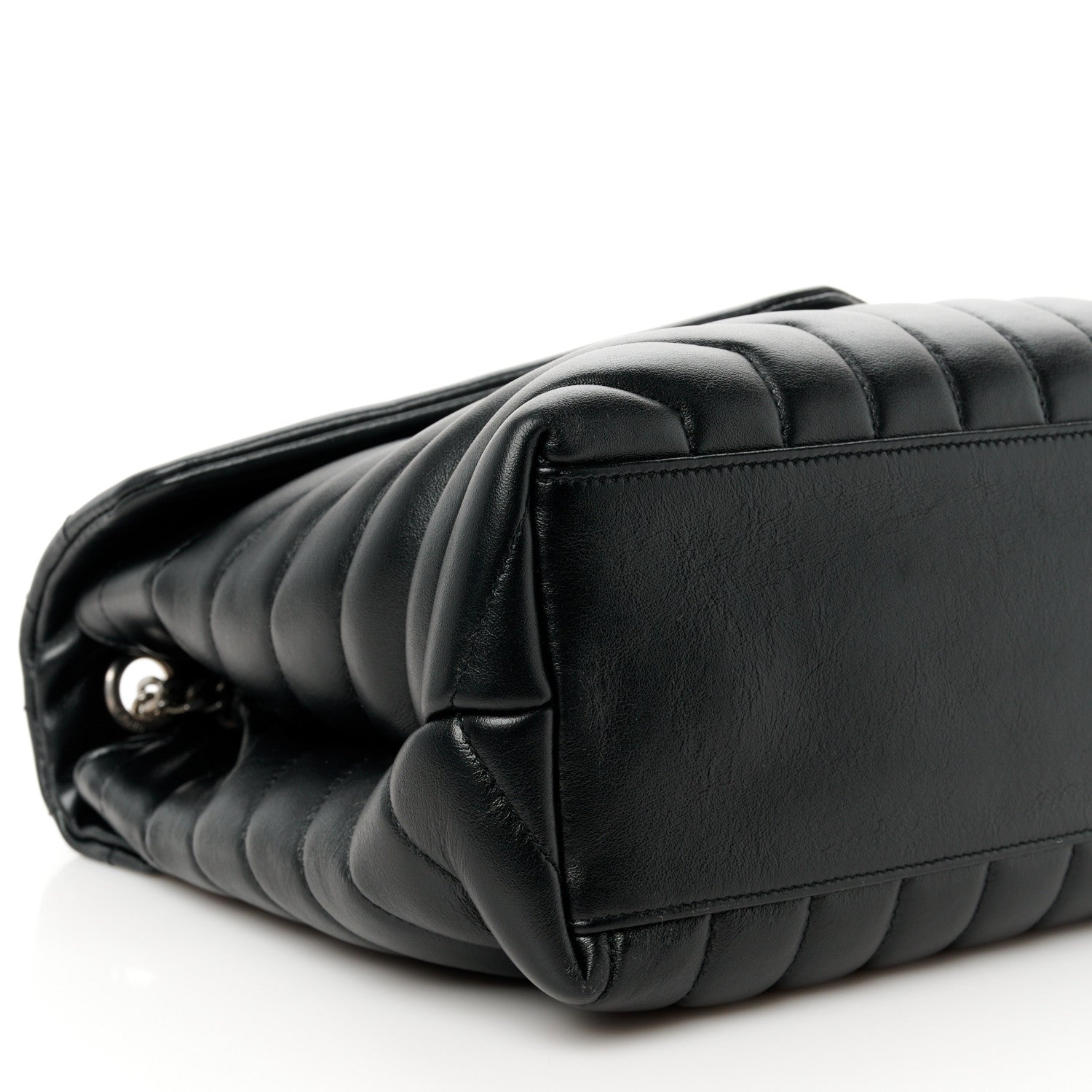 Saint Laurent Calfskin Y Quilted Monogram Medium Loulou Chain Satchel Black 10 of 11