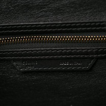 Celine Pony Hair Mini Tri-Color Luggage Glacier Red Black 6 of 9