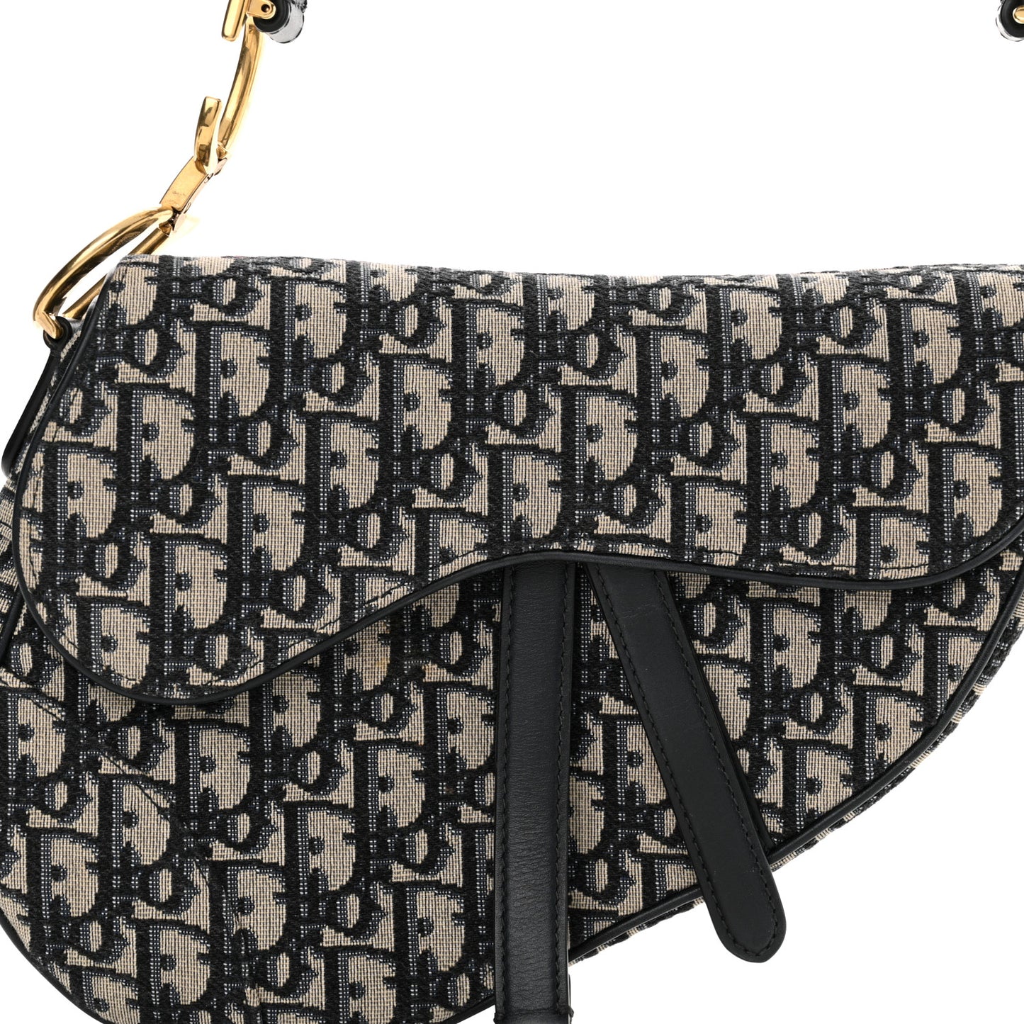 Oblique Saddle Bag Blue