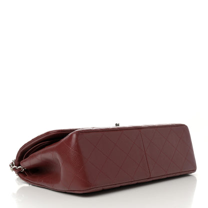 Chanel Caviar Quilted Jumbo Double Flap Dark Red 4 of 16