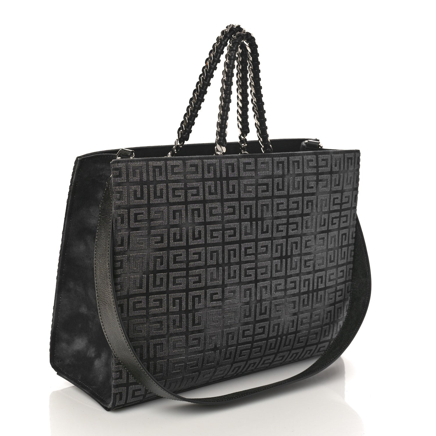 Givenchy Canvas Jacquard 4G Medium Chain G-Tote Dark Grey 3 of 8