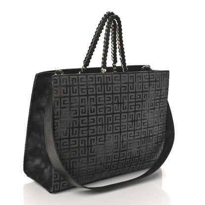 Givenchy Canvas Jacquard 4G Medium Chain G-Tote Dark Grey 3 of 8