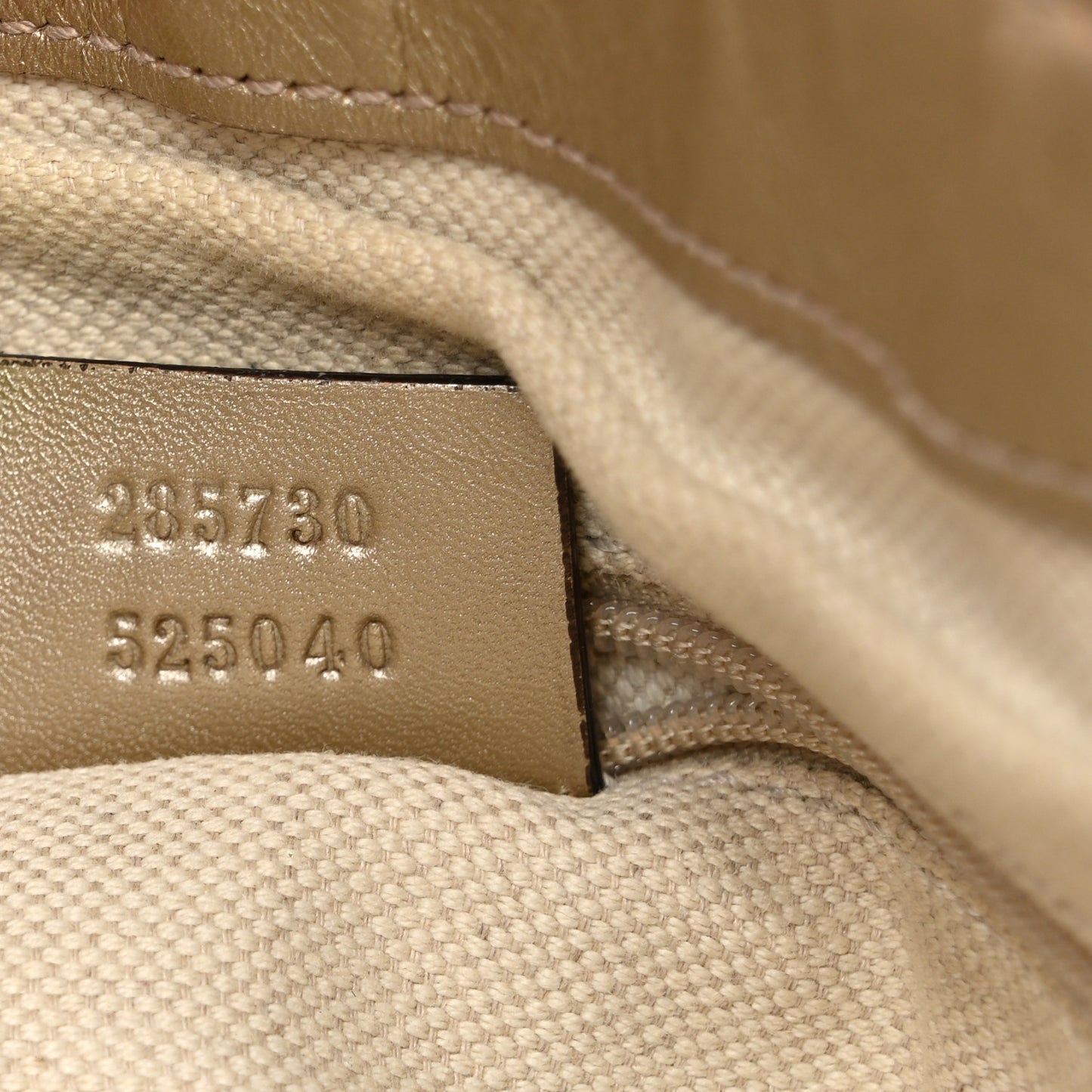 Metallic Monogram Large Sukey Top Handle Bag Beige Gold