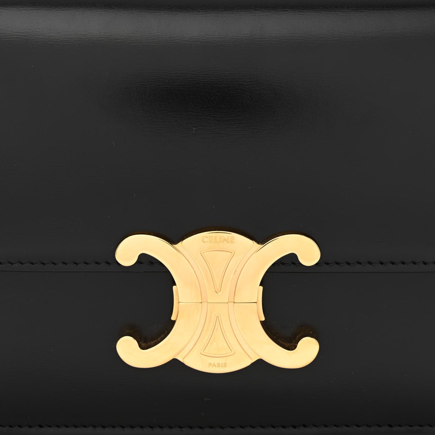 Shiny Calfskin Teen Triomphe Black