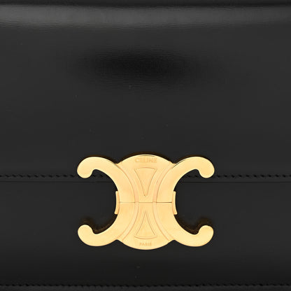 Celine Shiny Calfskin Teen Triomphe Black 10 of 12
