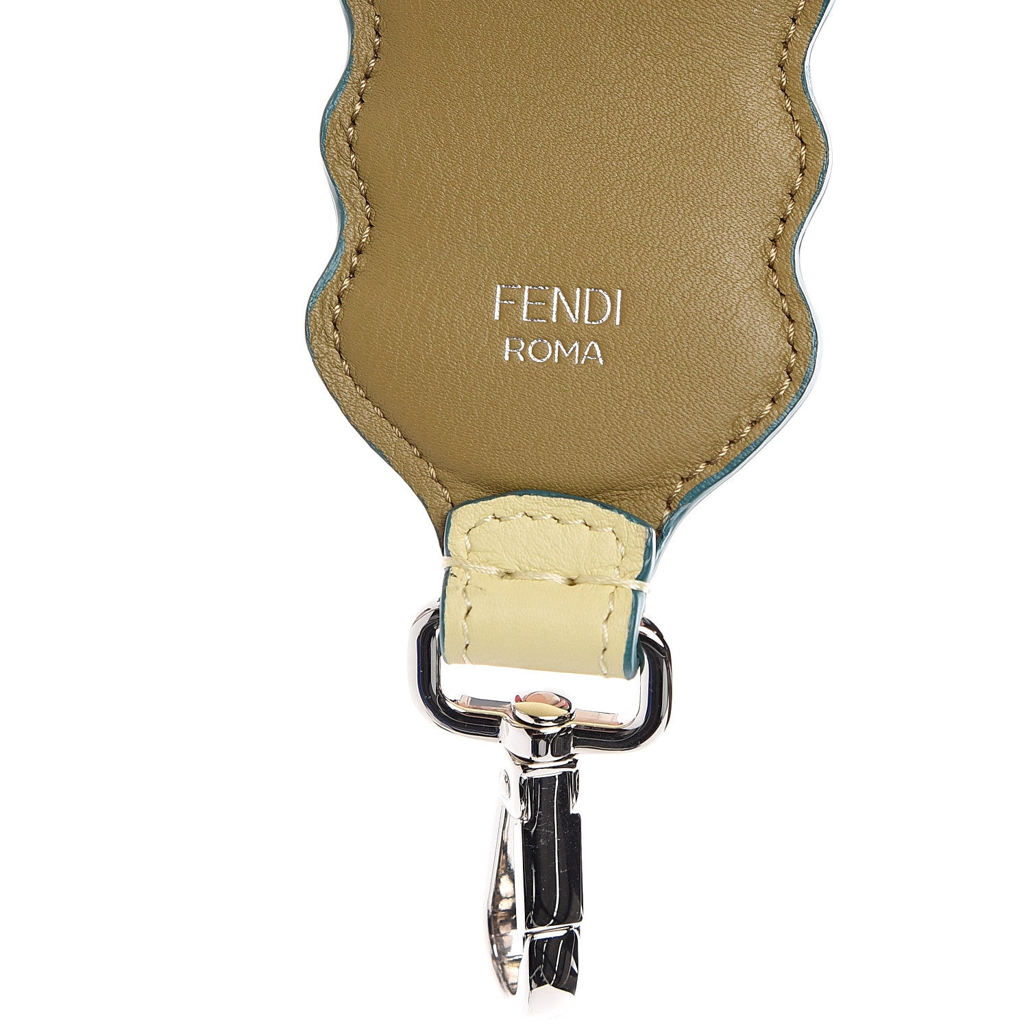 Fendi Calfskin Lambskin Rosebud Studded Strap You Multicolor 3 of 7