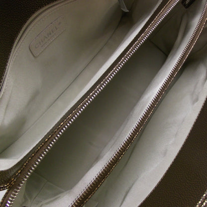 Chanel Caviar Timeless Classic Shopping Tote Bronze 7 of 10