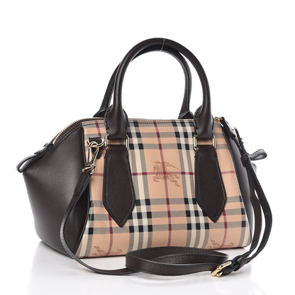 Burberry Haymarket Check Small Blaze Satchel Chocolate 3 of 8