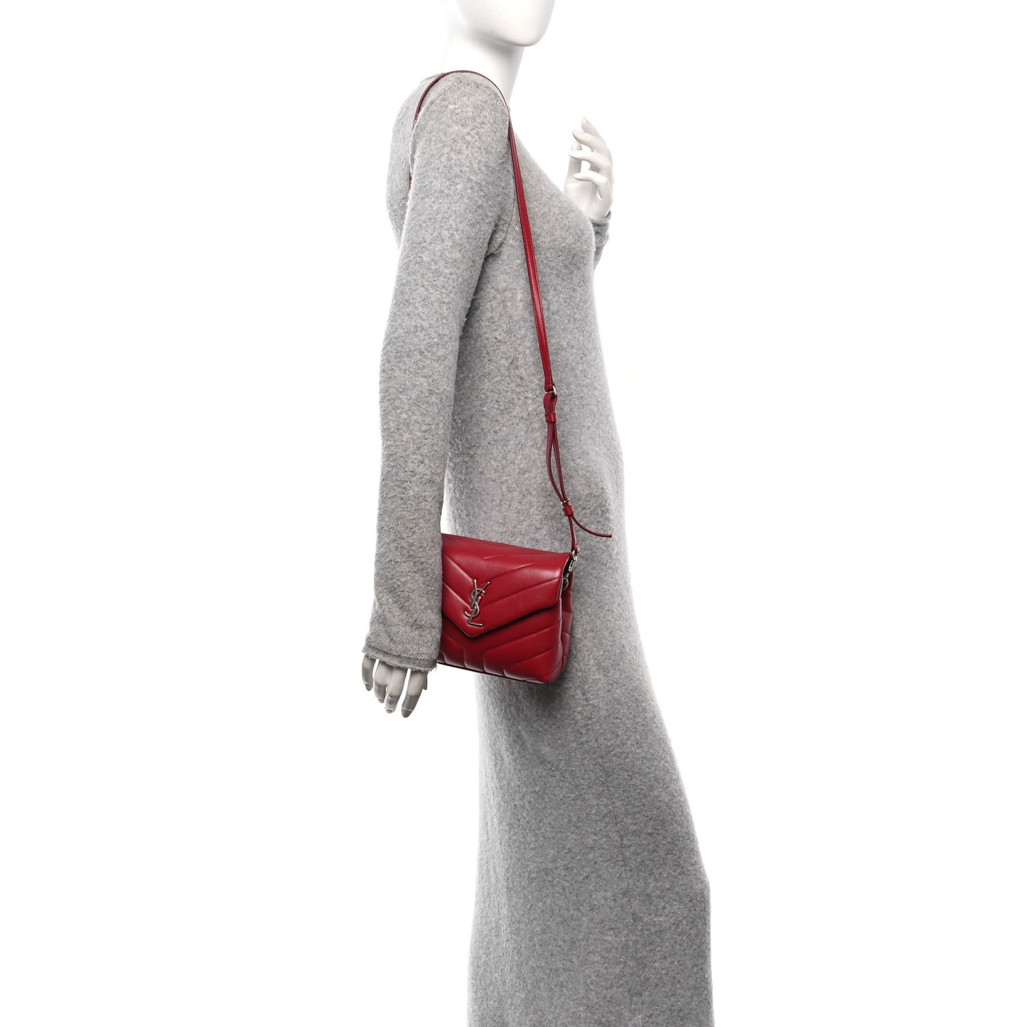 Calfskin Y Quilted Monogram Toy Loulou Crossbody Bag New Lipstick