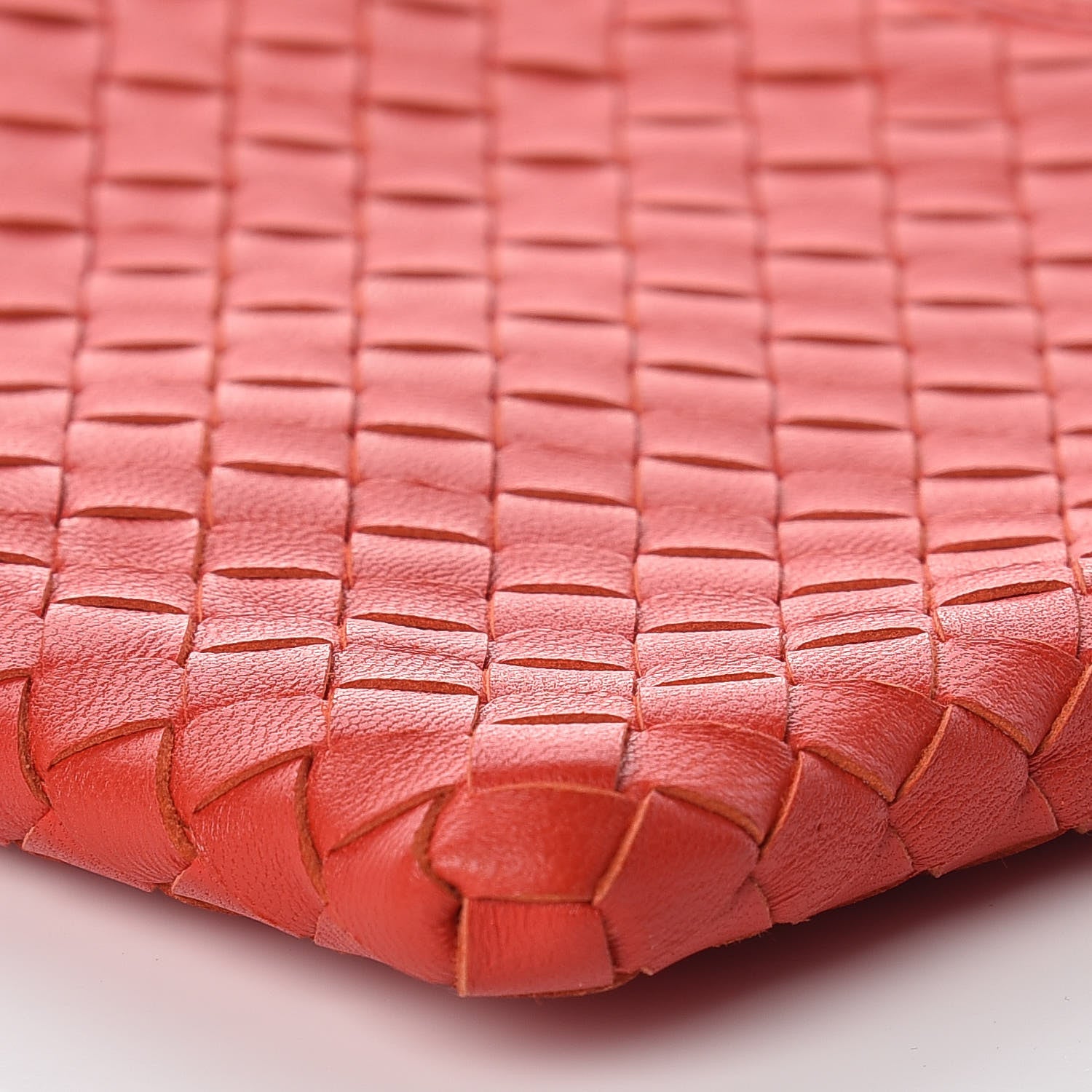 Bottega Veneta Nappa Intrecciato Romantic Document Case Red 5 of 10