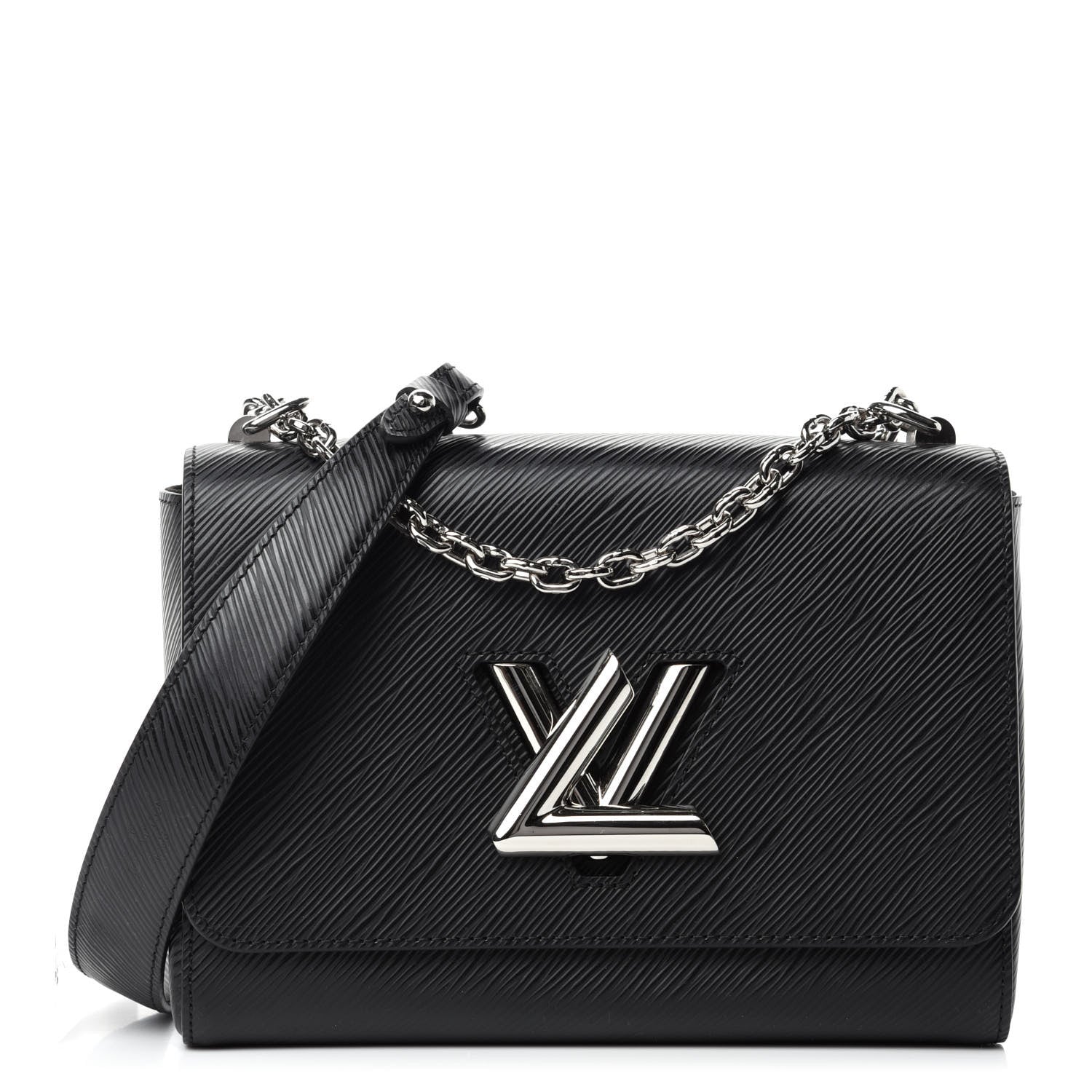 Louis Vuitton Epi Twist Shoulder Bag MM Black 1 of 9