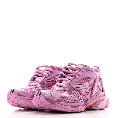 Balenciaga Mesh Rubber Distressed Womens Runner Sneakers 37 Multicolor 3 of 9