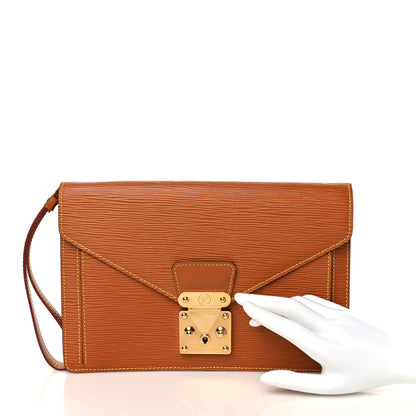 Louis Vuitton Epi Pochette Sellier Dragonne Cipango 2 of 6
