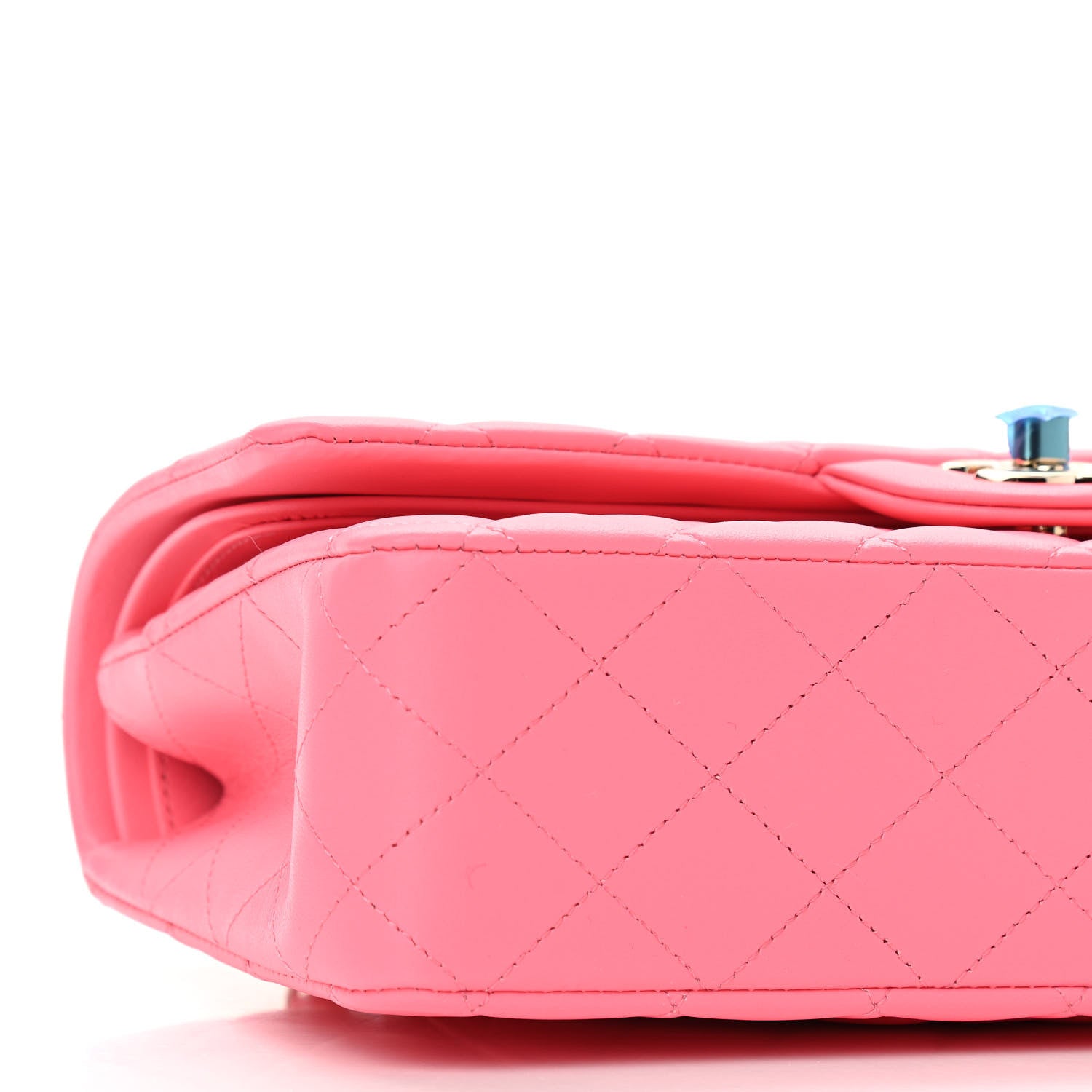 Chanel Lambskin Quilted Medium Double Flap Pink 8 of 10