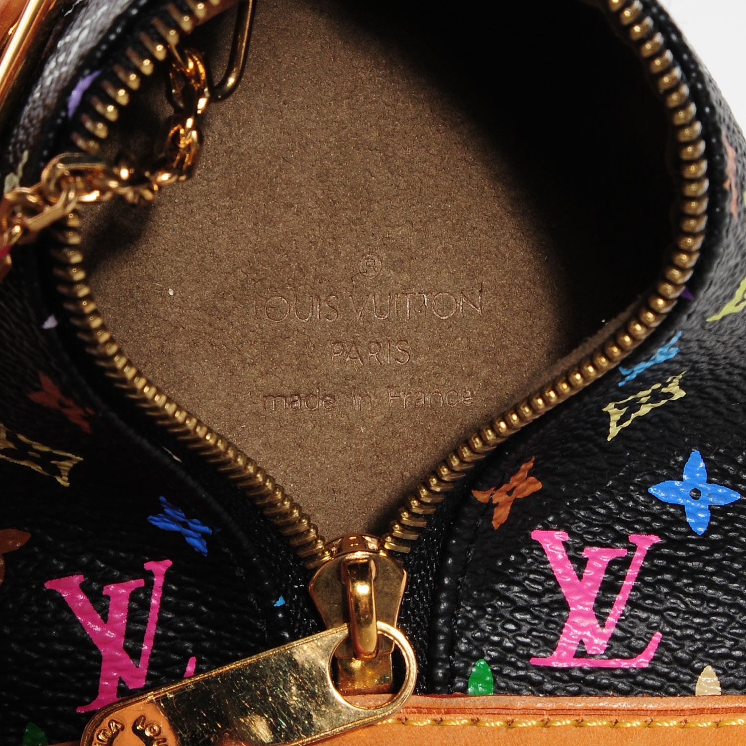Louis Vuitton Monogram Multicolor Berlingot Coin Purse Black 5 of 6