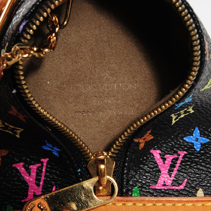 Louis Vuitton Monogram Multicolor Berlingot Coin Purse Black 5 of 6