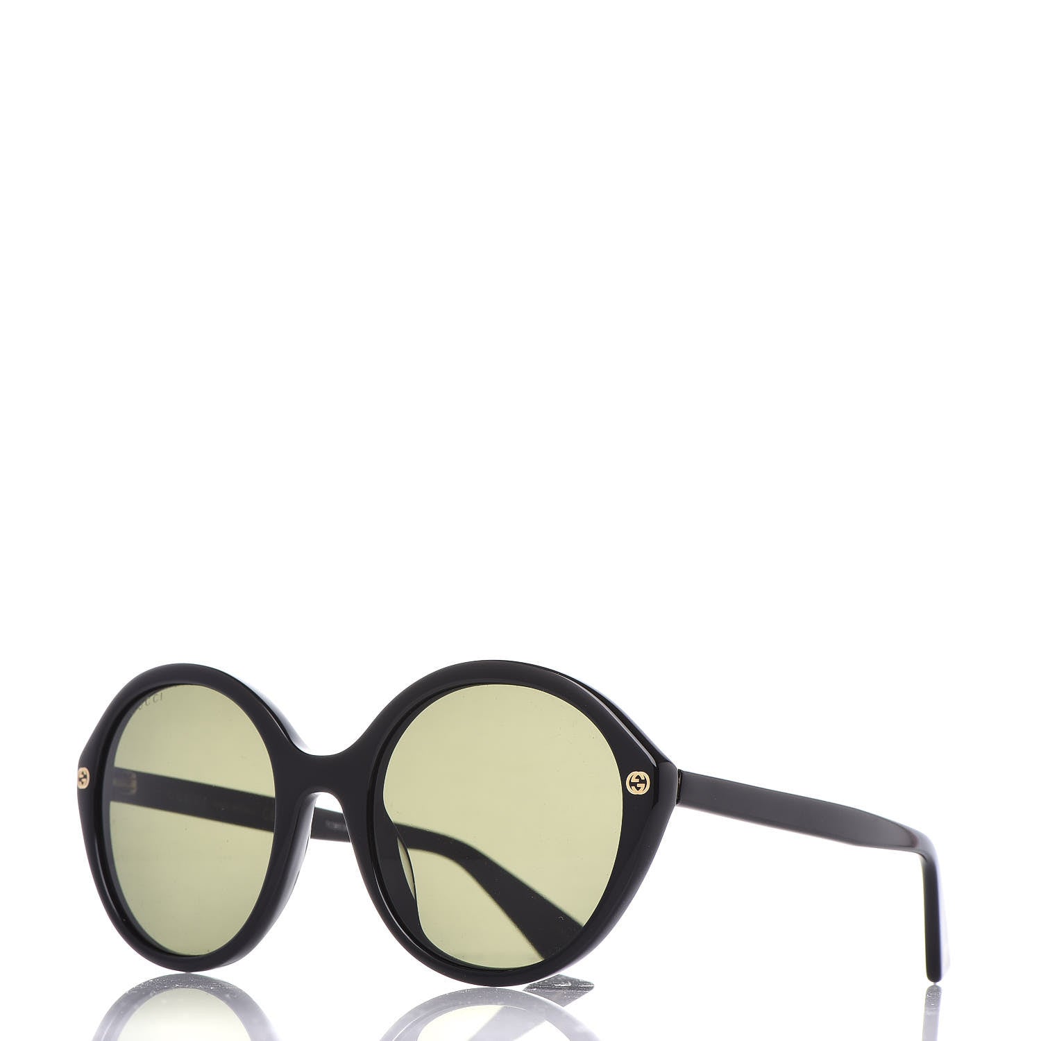 Gucci Acetate Round Sunglasses GG0023S Black 1 of 7