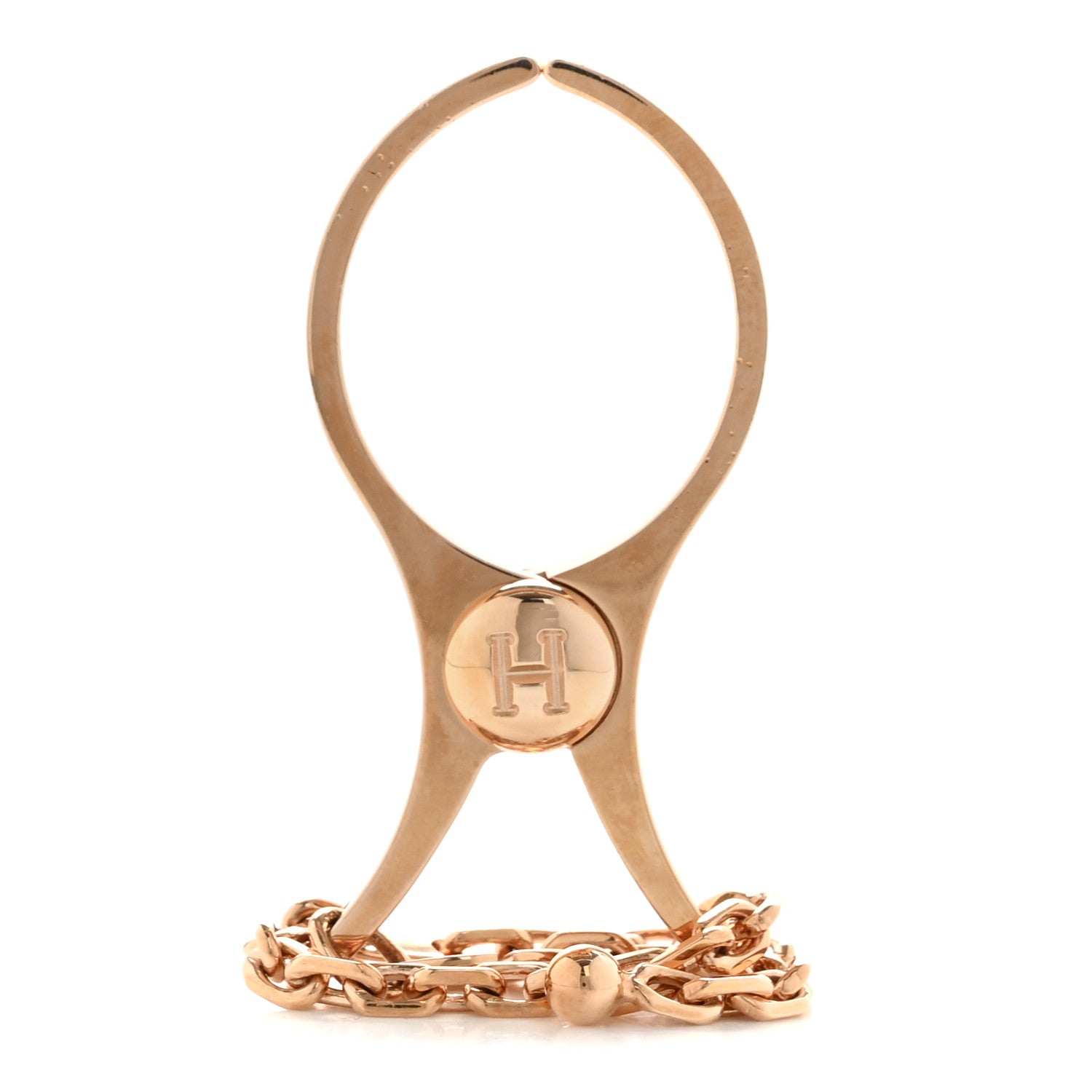Hermes Permabrass Filou Glove Clip Rose Gold 1 of 5