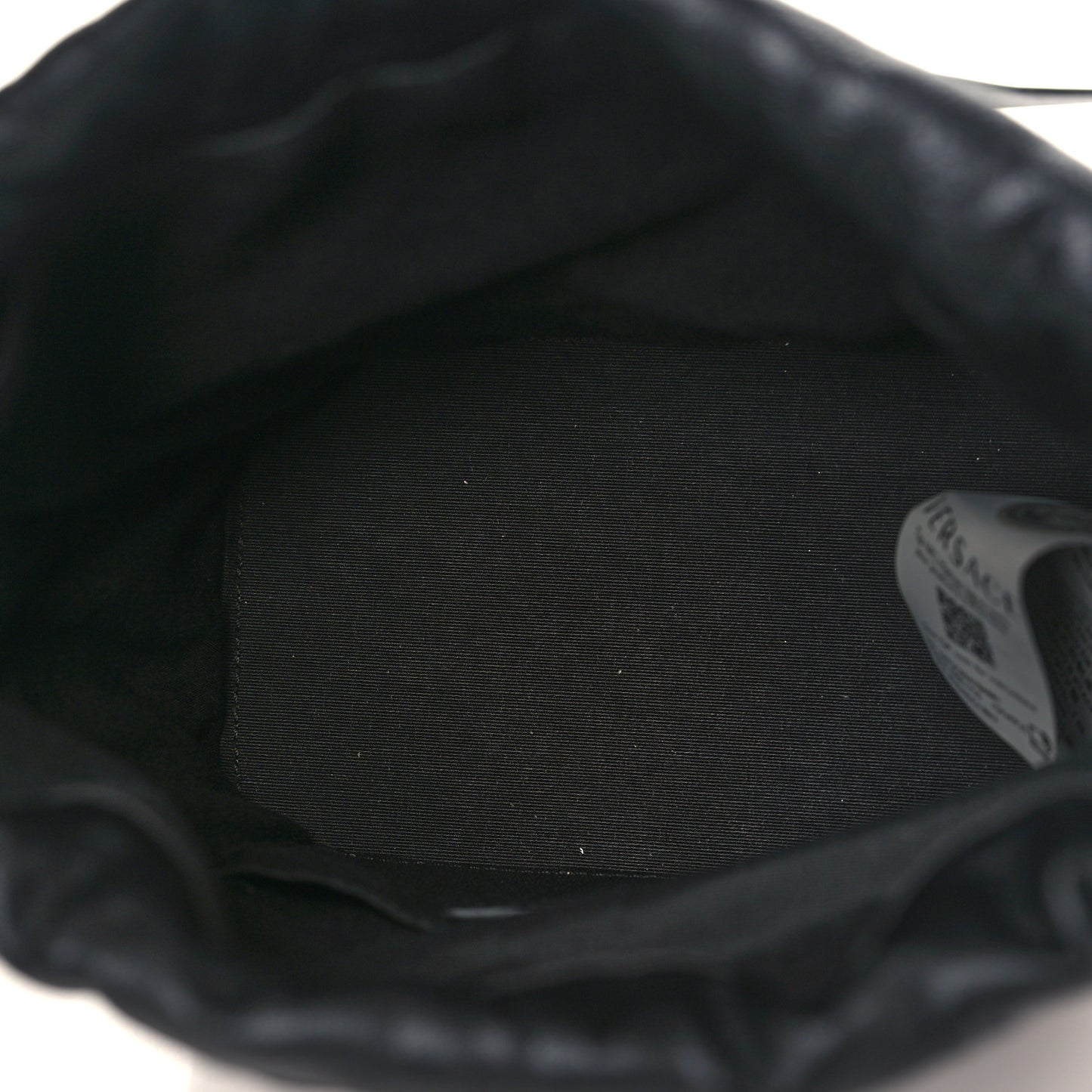 Nappa Quilted Medusa Bucket Bag Black
