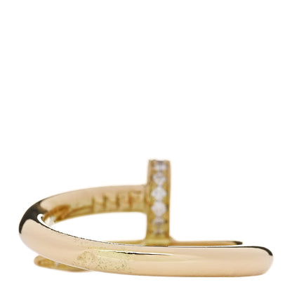 Cartier 18K Yellow Gold Diamond Juste Un Clou Ring 53 6.5 3 of 6