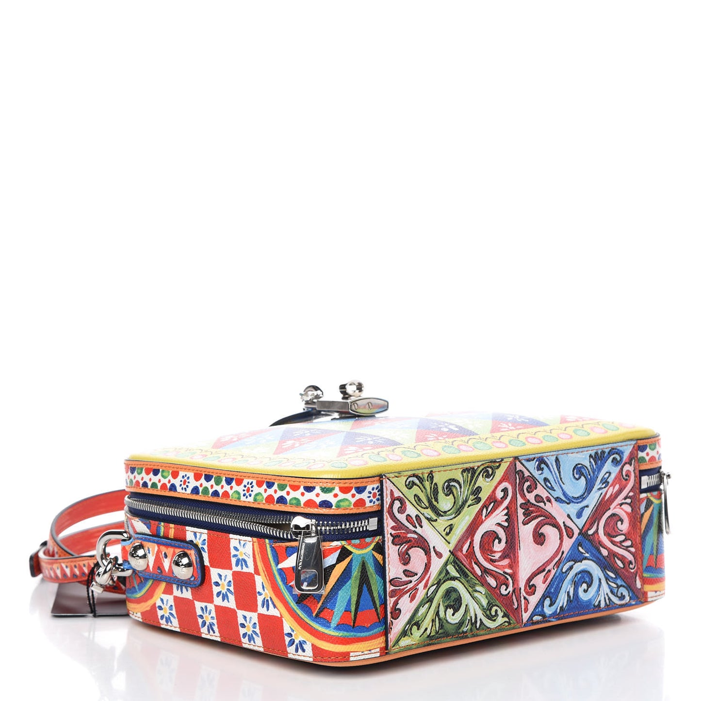 Dauphine Majolica Printed Box Bag Multicolor