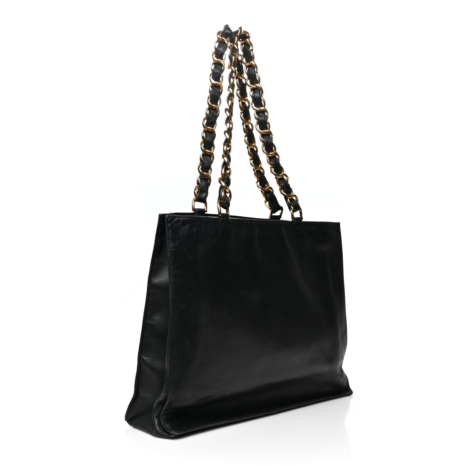 Chanel Lambskin CC Tote Black 2 of 12