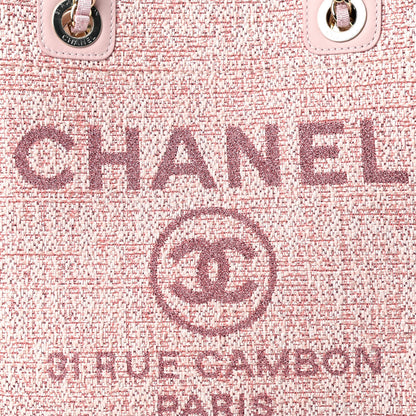 Chanel Lurex Boucle Mini Deauville Tote Pink 10 of 10