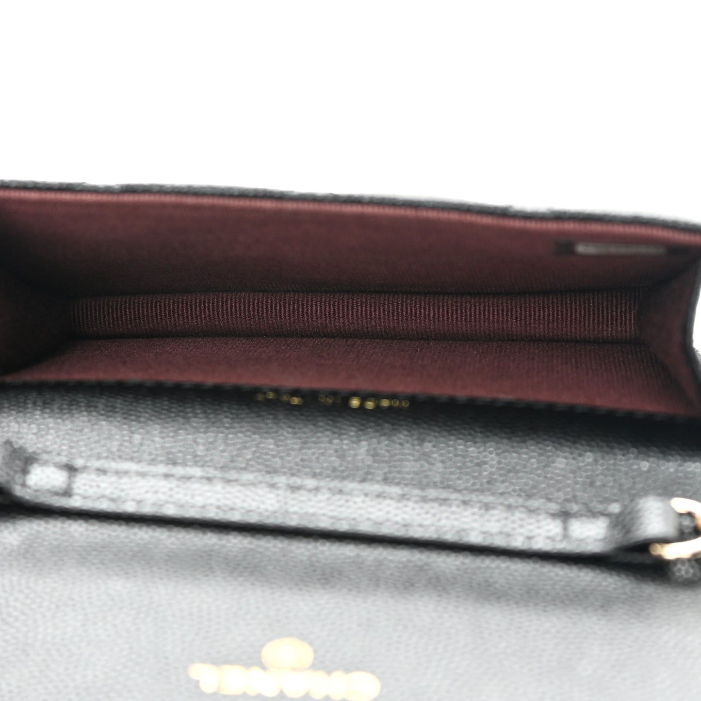 Caviar Quilted Mini Chain Bag Black
