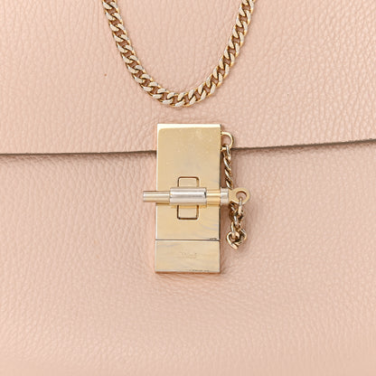 Chloe Grained Lambskin Medium Drew Shoulder Bag Cement Pink 7 of 11