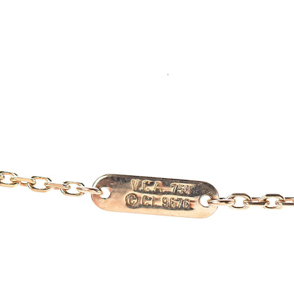 Van Cleef & Arpels 18K Yellow Gold Mother of Pearl Vintage Alhambra Pendant Necklace 4 of 5