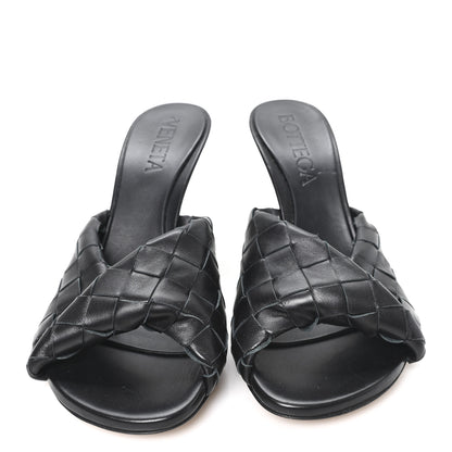 Bottega Veneta Nappa Intrecciato Blink Mule Sandals 38 Black 3 of 8