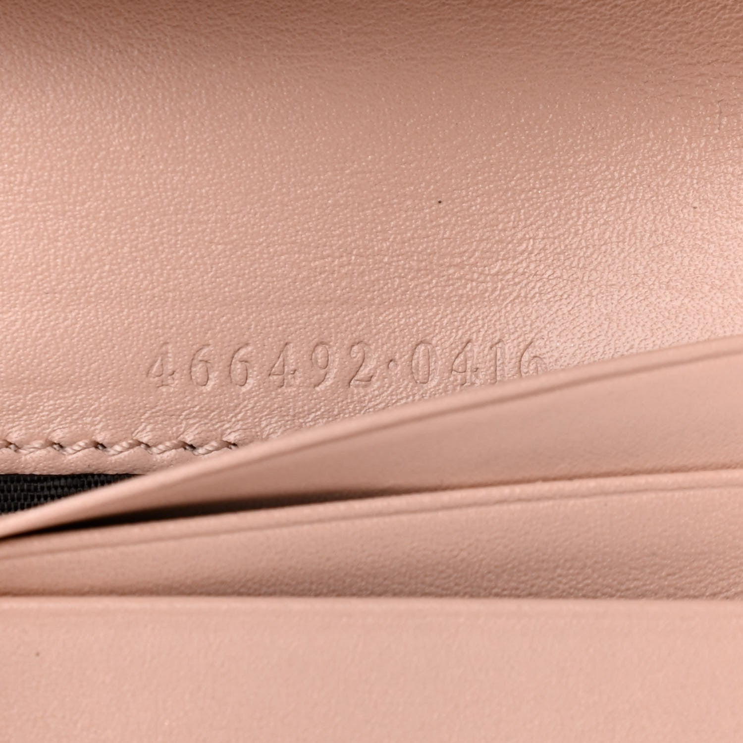 Gucci Calfskin Matelasse GG Marmont Card Case Wallet Perfect Pink 7 of 7