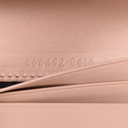 Gucci Calfskin Matelasse GG Marmont Card Case Wallet Perfect Pink 7 of 7
