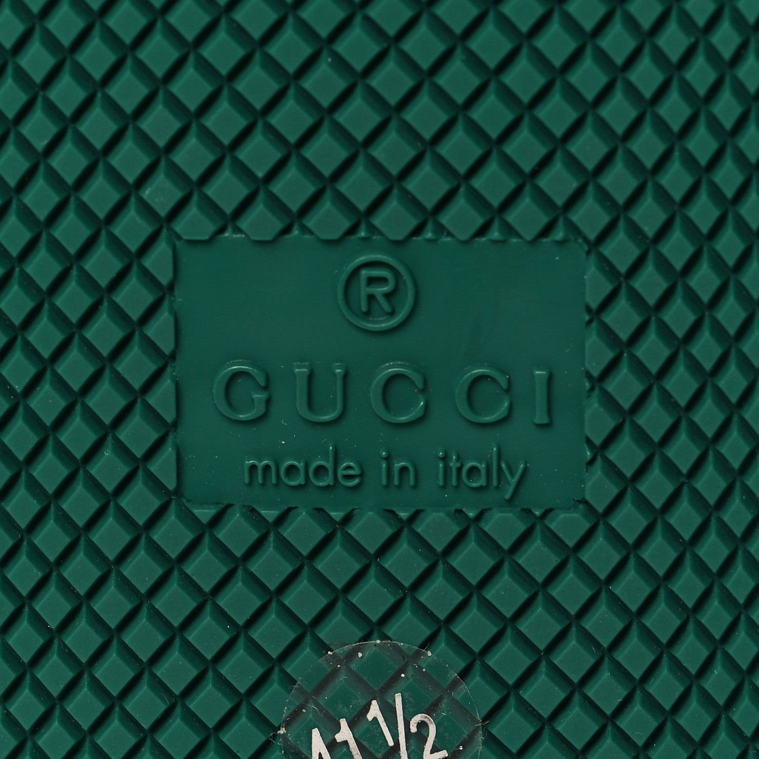 Gucci Calfskin GG Supreme Crystals Web Screener Sneaker 41.5 Azure Dusty Milk Beige 7 of 9