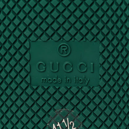 Gucci Calfskin GG Supreme Crystals Web Screener Sneaker 41.5 Azure Dusty Milk Beige 7 of 9