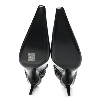 Saint Laurent Lambskin Anne-Marie 75 Slingback Pumps 40  40 Black 6 of 9