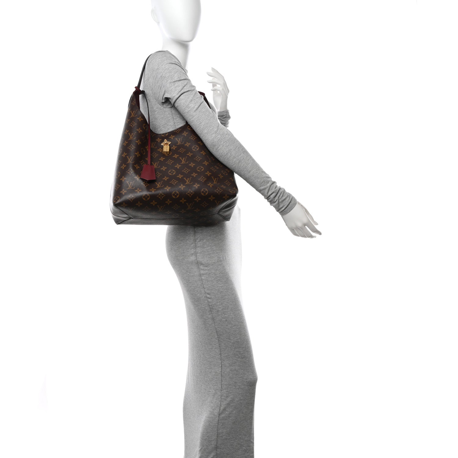 Louis Vuitton Monogram Flower Hobo Bordeaux 2 of 10