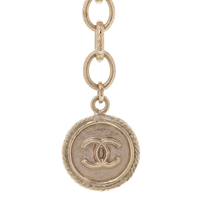 Chanel Metal Lambskin CC Chain Link Necklace Dark Pink 6 of 7