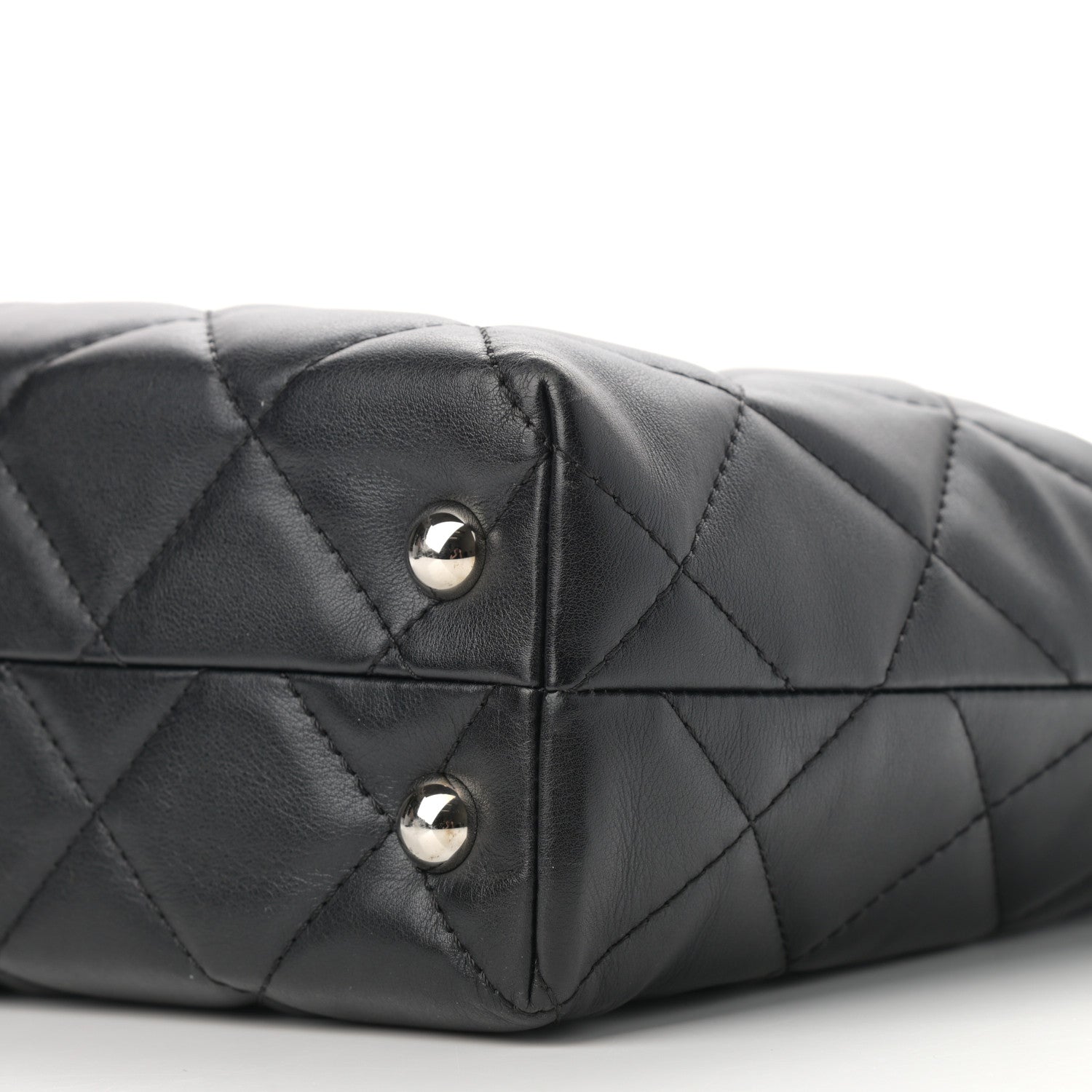 Chanel Calfskin Quilted In The Business North South Tote Black 10 of 10