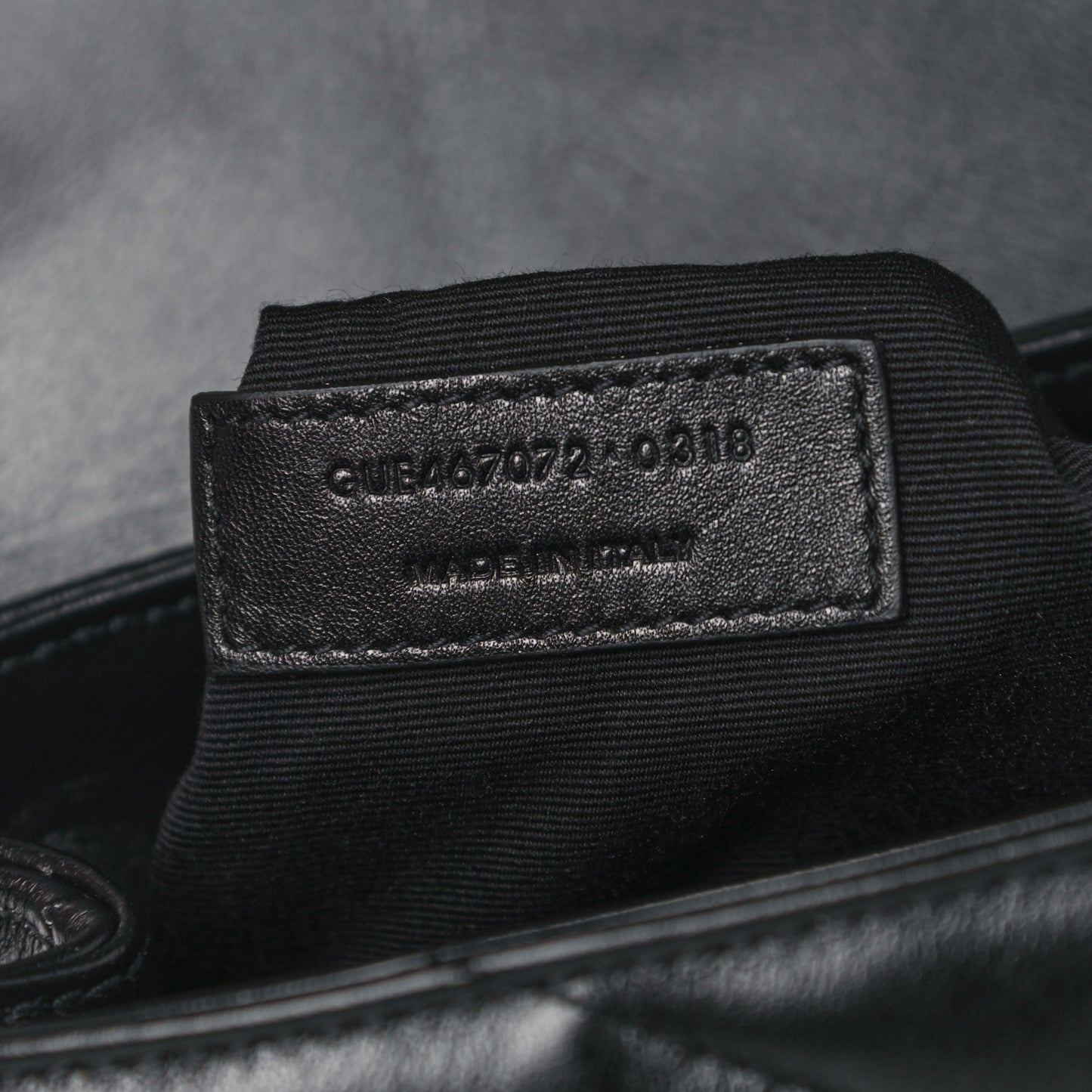 Calfskin Y Quilted Monogram Toy Loulou Crossbody Bag Black